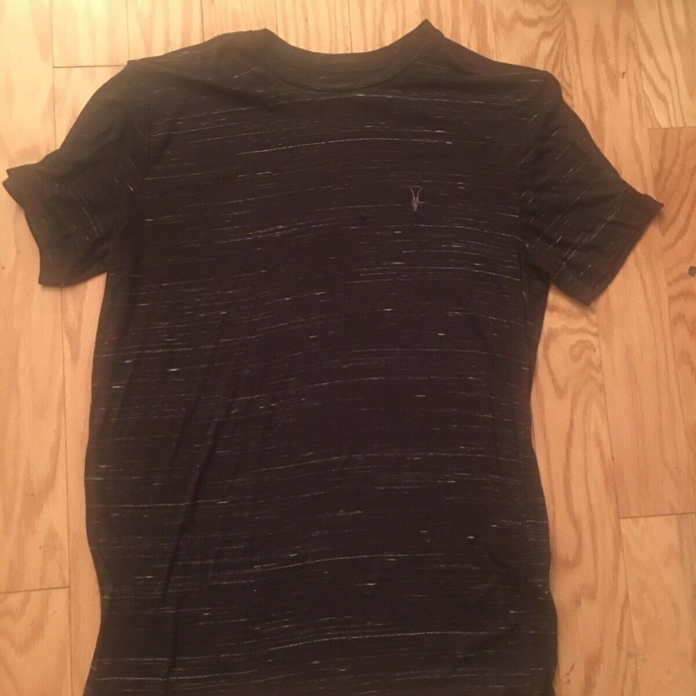 Mens ALL SAINTS Solid Gray T-Shrit Size Medium